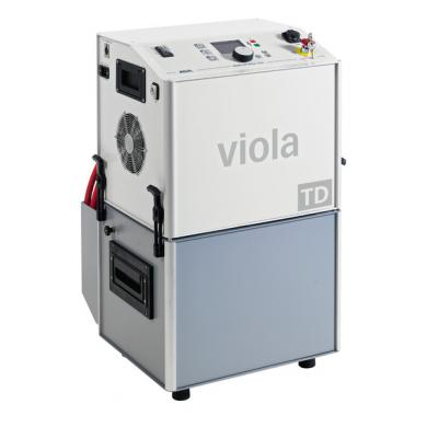 Високоволтов тестов уред от две части за VLF truesinus® Viola TD с интегрирано tan δ (тангенс делта) измерване. 0